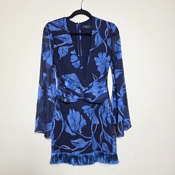 PatBO FRINGE TRIM MINI DRESS SIZE 2 MSRP $495 - Picture 4 of 10